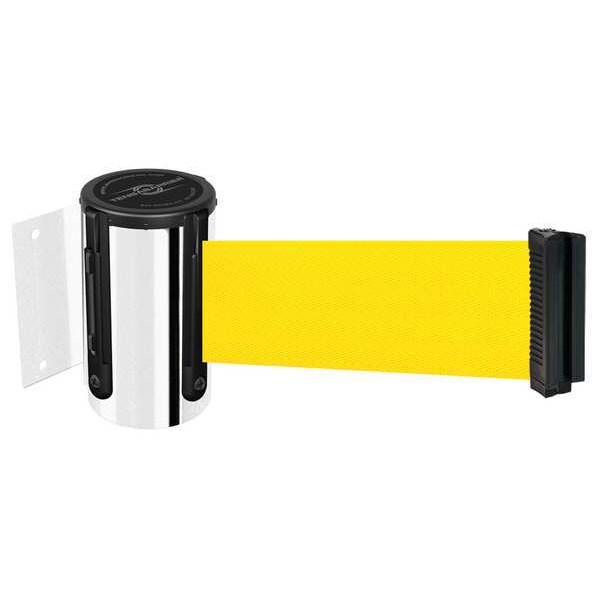 Tensabarrier Belt Barrier, Chrome, Belt Yellow - 896-STD-1P-STD-NO-Y5X-C