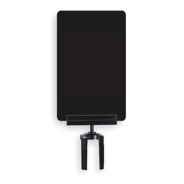 Tensabarrier Acrylic Sign, Black, Line Forms Here - S17-P-33-7X11-V-HDSB-1701-33