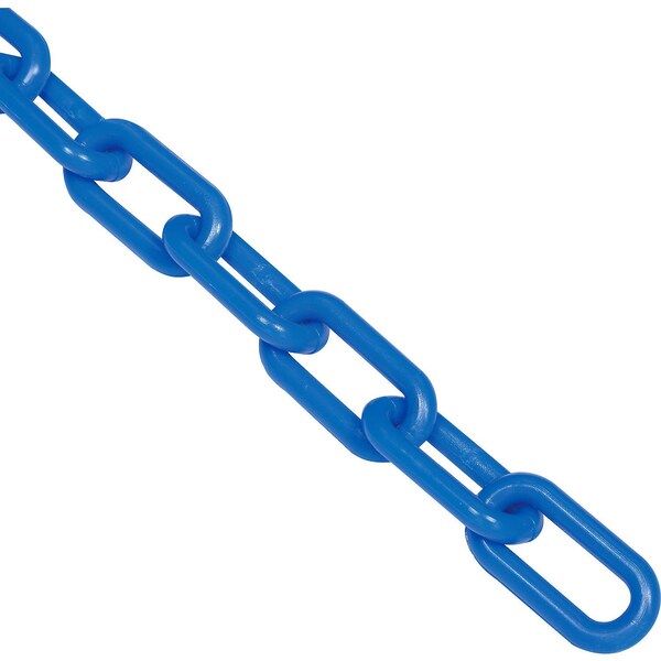 Global Industrial Plastic Chain Barrier, 1-1/2x50'L, Blue - 954112BL