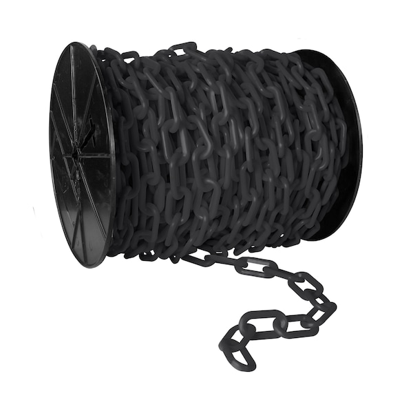 Mr. Chain 2" x 100' Slate Gray Plastic Safety Chain - Reel - 51157