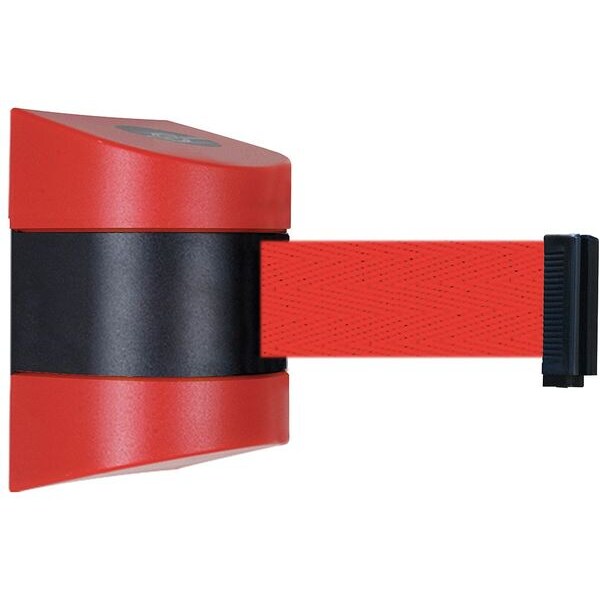Tensabarrier Retractable Belt Barrier, Red, 24 ft Length, Red - 897-24-S-21-NO-R5X-C