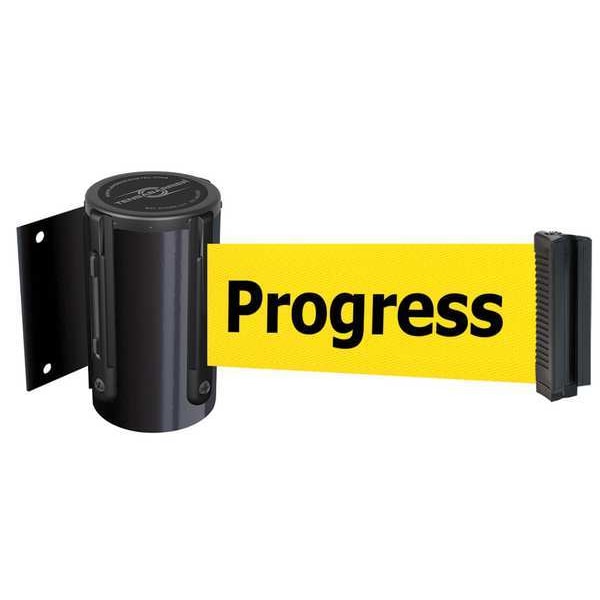 Tensabarrier Belt Barrier, Black, Belt Color Yellow - 896-STD-33-MAX-NO-YCX-C
