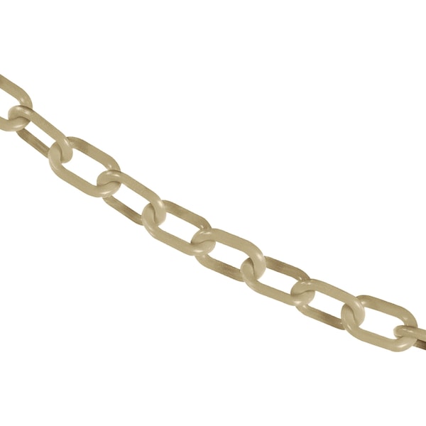 Mr. Chain 1" x 500' Army Tan Plastic Safety Chain - 10055-500