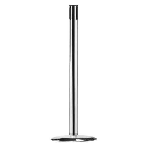 Tensabarrier Receiver Post, 38 In H, Polished Chrome - 889U-1P-1P-RCV