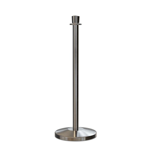 Montour Line Stanchion Post and Rope Sat.Steel Post Crown Top - EP400-CN-SS