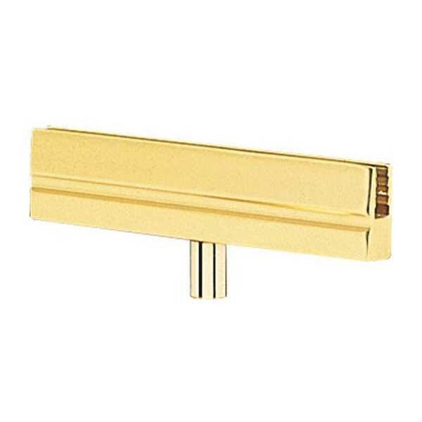 Lawrence Metal Sign Holder, Polished Brass, 6 in. L - BRACKET-NOSC-2P
