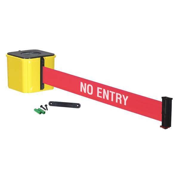 Retracta-Belt Retractable Belt Barrier, 20 ft., Red - WM412YW20-NE-RE