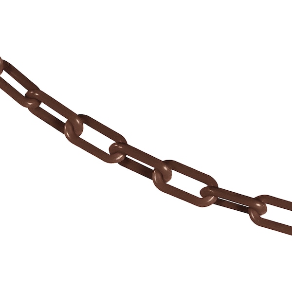 Mr. Chain 1.5" x 50' Brown Plastic Safety Chain - 30010-50