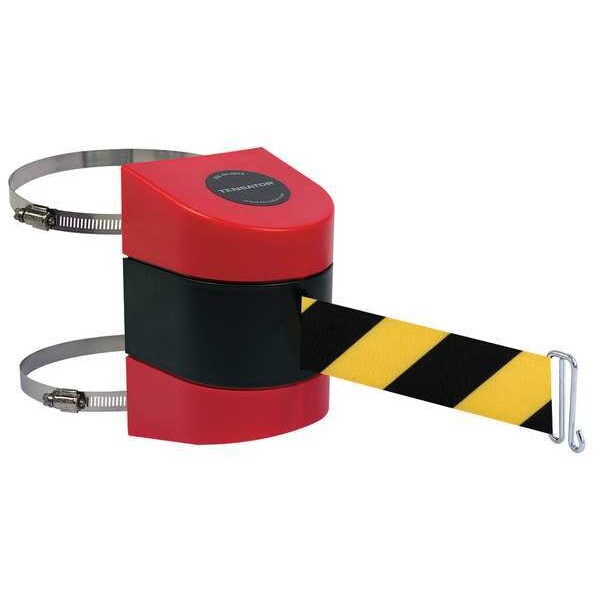 Tensabarrier Belt Barrier, Red, Belt Yellow/Black - 897-15-C-21-NO-D4X-A