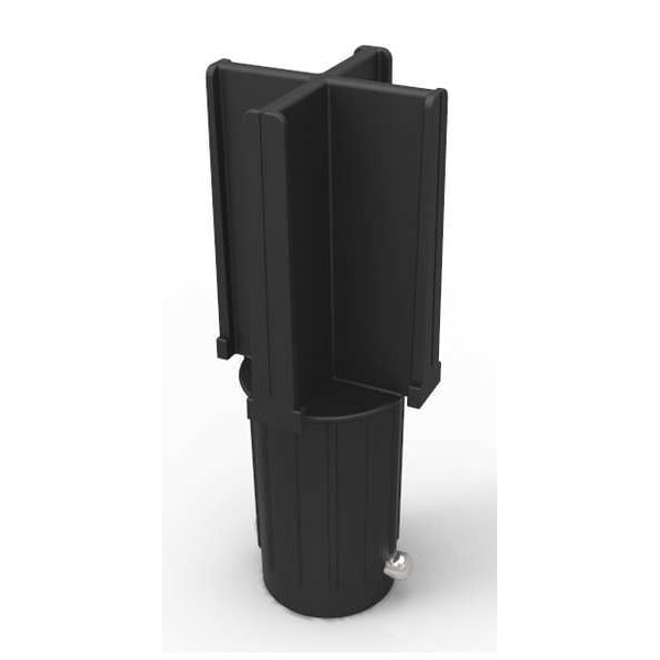 Banner Stakes Receiver Post, Black, 16 in. dia - PL4105
