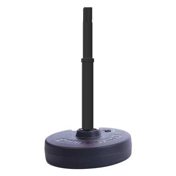 Banner Stakes Receiver Post, Black, 16 in. dia - PL4105