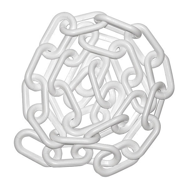 Mr. Chain Plastic Chain, 1 1/2" x 500 ft., White - 30001-500