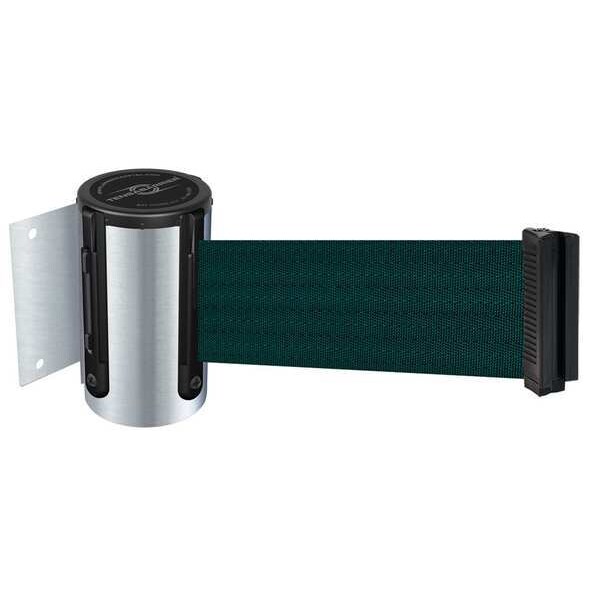 Tensabarrier Belt Barrier, Chrome, Belt Green - 896-STD-1S-STD-NO-G6X-C