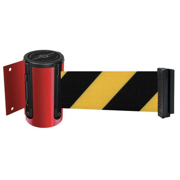 Tensabarrier Belt Barrier, Red, Belt Yellow/Black - 896-STD-21-MAX-NO-D4X-C