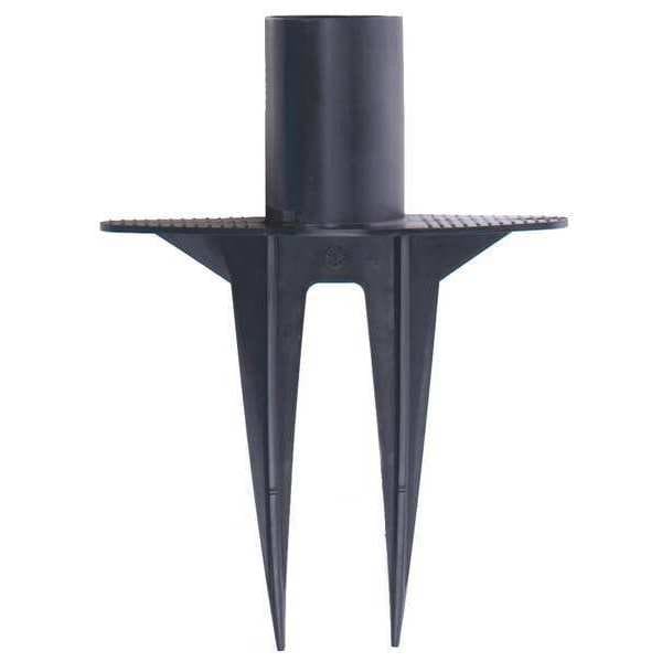 Banner Stakes PLUS Barrier System Receiver Post, Yellow, 15 ft. Length, 22 in to 42 in Adjustable Post Height - PL4117
