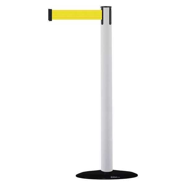 Tensabarrier Barrier Post with Belt, 7 1/2 ft Length, 38 in Post Height, No Legend - 875-32-STD-NO-Y5X-C