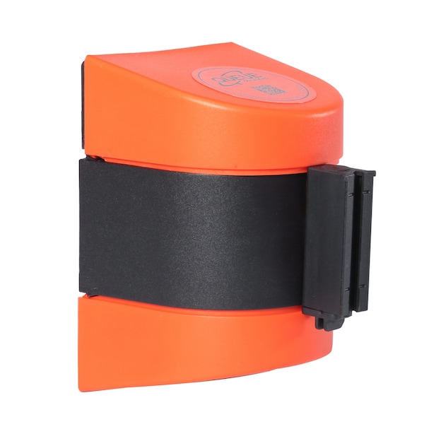 Queue Solutions WallPro 400, Orange, 15' Yellow/Black DANGER-FORKLIFT TRUCKS Belt - WP400O-YBDFT150