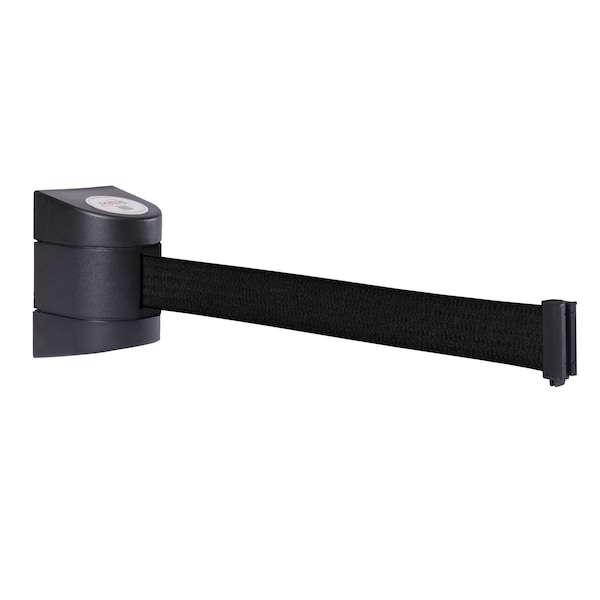 Queue Solutions WallPro 450, Black, 25' Red/White NO ENTRY Belt - WP450B-RWN250
