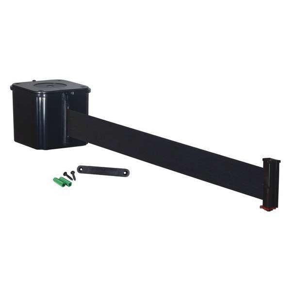 Retracta-Belt Retractable Belt Barrier, 30 ft., Black - WM412SB30-BK-RE