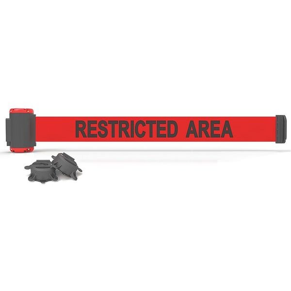 Banner Stakes Magnetic Belt Barrier, 7 ft. L, Rstrd Area - MH7007