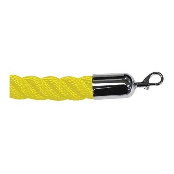 Lawrence Metal Barrier Rope, 10 ft.L, Plshd Chrm Snap End - ROPE-TWST-35-10/0-2-SNAP-1P