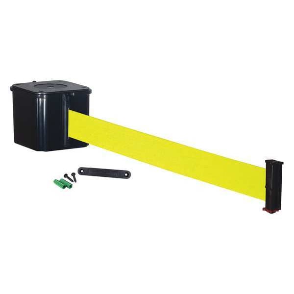 Retracta-Belt Retractable Belt Barrier, 25 ft., 4inH - WM412SB25-FY-RE