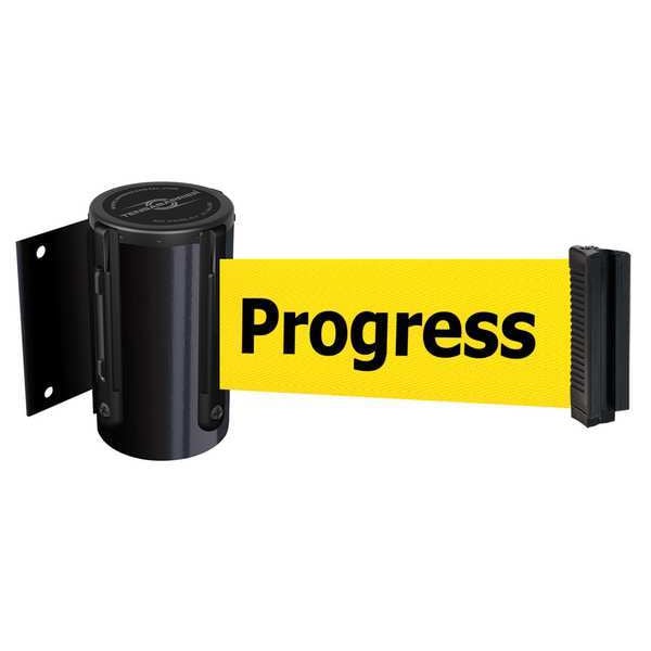 Tensabarrier Belt Barrier, Black, Belt Color Yellow - 896-STD-33-STD-NO-YCX-C