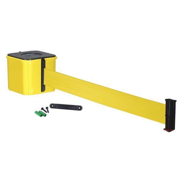 Retracta-Belt Retractable Belt Barrier, 15 ft., Yellow - WM412YW15-YW-RE
