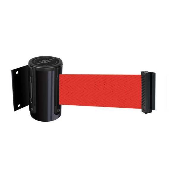 Tensabarrier Belt Barrier, Black, Belt Color Red - 896-STD-33-STD-NO-R5X-C