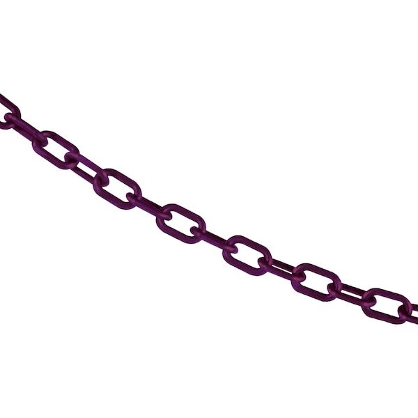 Mr. Chain 3/4" x 50' Purple Plastic Safety Chain - 00023-50