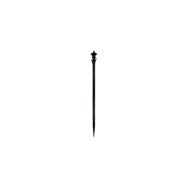Global Equipment Mr. Chain 13127-10 Colonial Ground Pole Kit, 30-Poles, 92'-Chain, Black - 13127-10