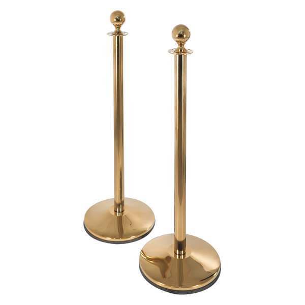 Conventional Post Prime Ball Top Rope Post, 41inH, Sloped, PK2 - CP50S-PB1-2PK