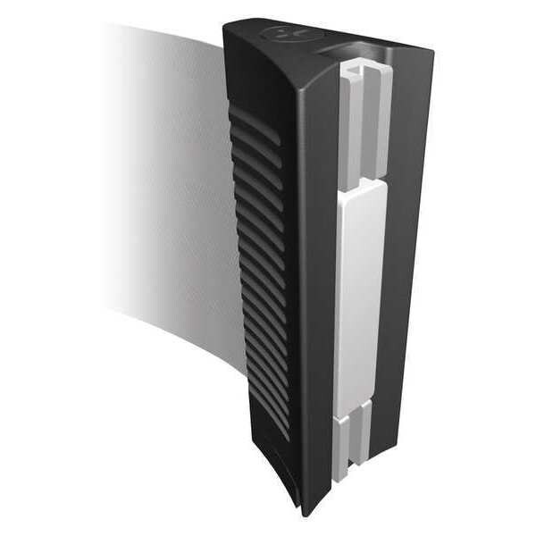 Tensabarrier Magnetic Belt End, Black, Unfinished - BELTEND-D