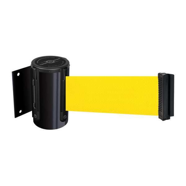 Tensabarrier Belt Barrier, Black, Belt Color Yellow - 896-STD-33-STD-NO-Y5X-C