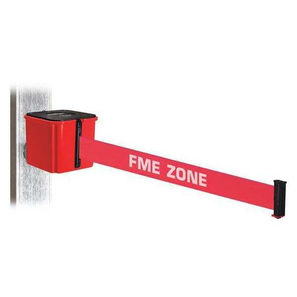 Retracta-Belt Belt Barrier, 4-1/4" H, FME Belt Message - WH412RD30-FME-MM