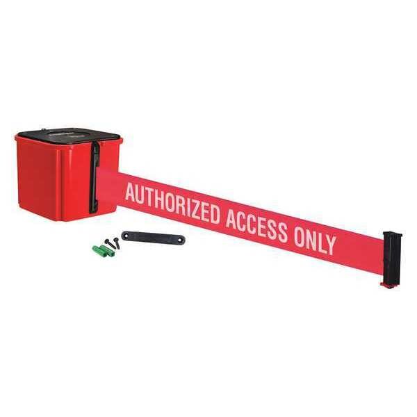 Retracta-Belt Belt Barrier, Authorized Access Only, 4" H - WM412RD25-AAO-RE