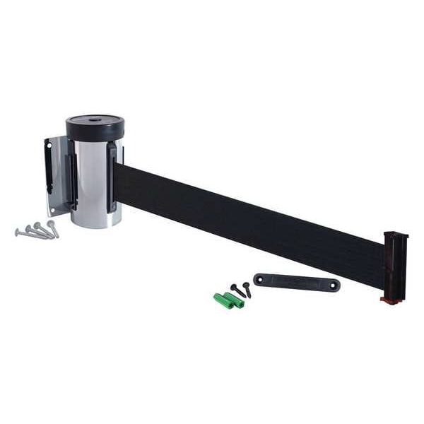 Retracta-Belt Wall Barrier, 10ft Black Belt - WM700PC-BK-RE