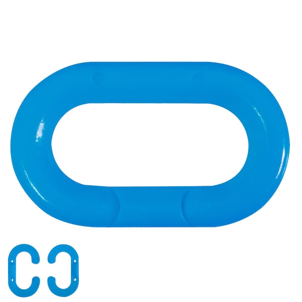Mr. Chain Sky Blue 2" Heavy Duty Master Links (10-Pack) - 51724-10