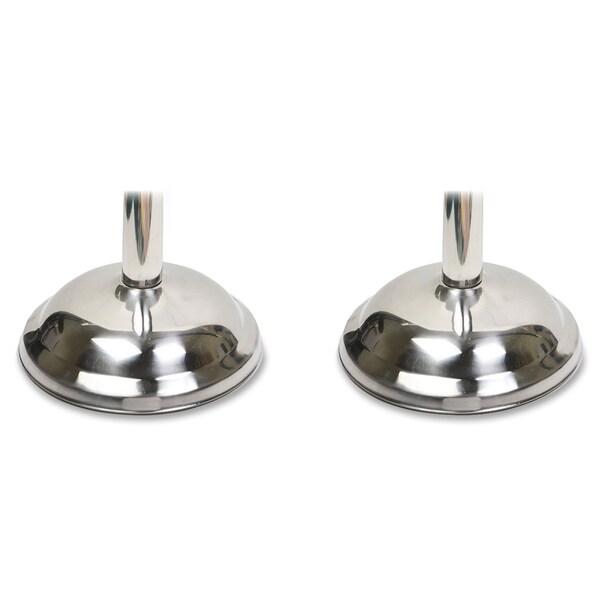 Tatco Bell-Shaped Bases, 12" Diameter, 2/BX, Stainless Steel 2PK - TCO11001