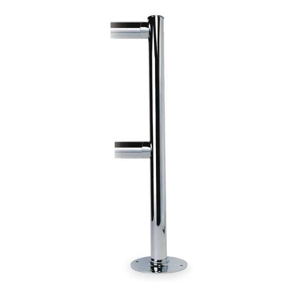 Tensabarrier Adapta-Rail, End Post, Polished Chrome - ADAPTARAIL-2L-5-36-END-1P