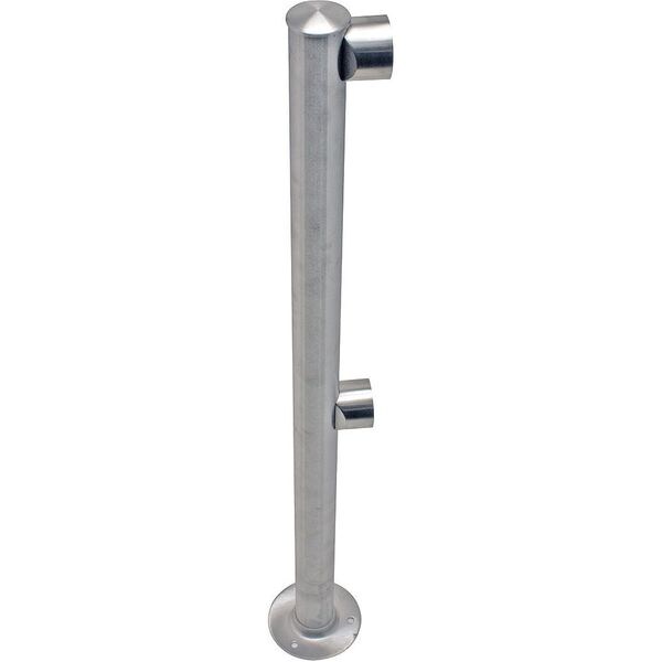 Tensabarrier Adapta-Rail, End Post, Polished Chrome - ADAPTARAIL-2L-5-36-END-1P