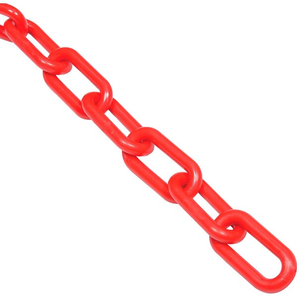 Global Industrial Plastic Chain Barrier, 1-1/2x50'L, Red - 954112RD