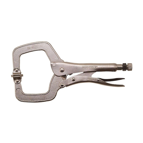 Teng Tools 406P 11" C Clamp Power Grip Pliers w/Swivel Pads - 406P