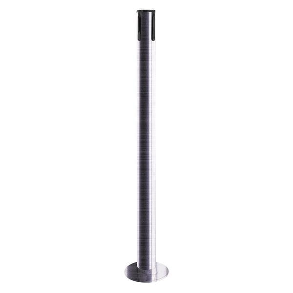 Tensabarrier Receiver Post, 36-1/2 In H, Satin Chrome - 889F-1S-1S-RCV