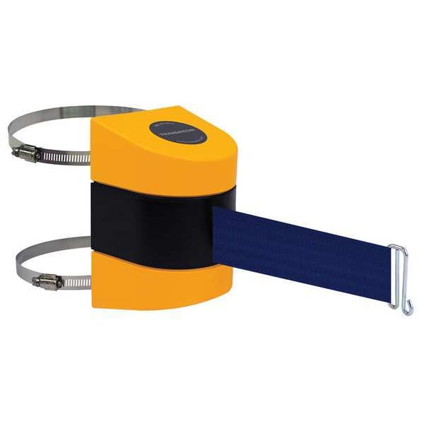 Tensabarrier Belt Barrier, Yellow, Belt Color Blue - 897-15-C-35-NO-L5X-A