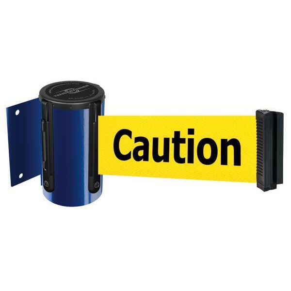Tensabarrier Belt Barrier, Blue, Belt Color Yellow - 896-STD-23-STD-NO-YAX-C