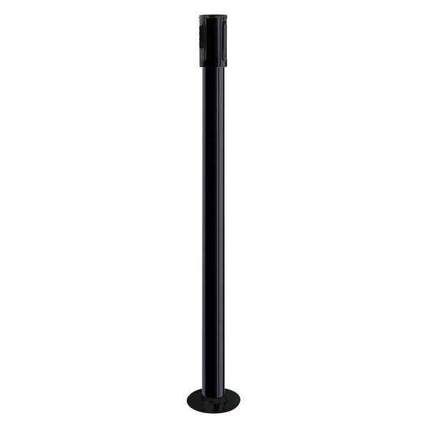 Tensabarrier Receiver Post, 40-1/2 In H, Black - 890R-33-33-33-RCV