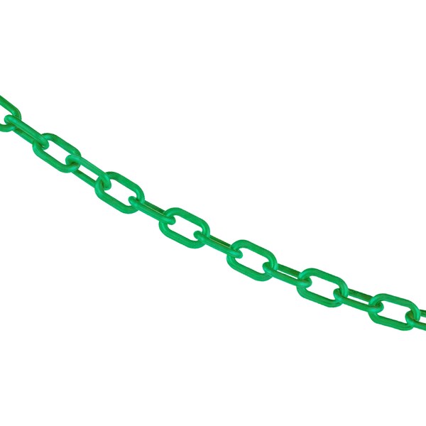 Mr. Chain 3/4" x 50' Green Plastic Safety Chain - 00004-50