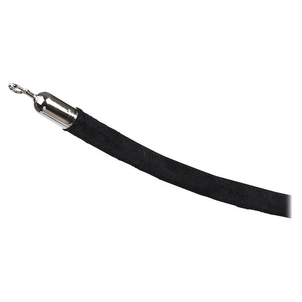 Tatco Velour Rope, 6' Long, Black - TCO11116