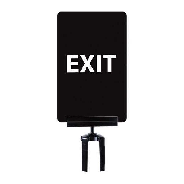 Tensabarrier Acrylic Sign for Tensabarrier Post - SIGN-0711-250-33-V-S03 BRKT-HDSC-33